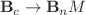 $$\mathbf{B}_c\rightarrow \mathbf{B}_n M$$