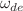 $$\omega _{de}$$