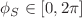 $$\phi _S \in [0, 2\pi ]$$