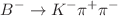 $$B^-\rightarrow K^-\pi ^+\pi ^-$$