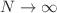 $$N\rightarrow \infty $$