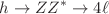 $$h\rightarrow ZZ^*\rightarrow 4\ell $$