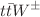 $$t{\bar{t}} W^{\pm }$$
