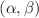 $$(\alpha ,\beta )$$