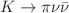 $$K\rightarrow \pi \nu {\bar{\nu }}$$