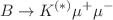 $$B\rightarrow K^{(*)} \mu ^+ \mu ^-$$