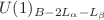 $$U(1)_{B-2L_\alpha -L_\beta }$$