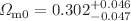 $$\Omega _{\text {m0}}=0.302^{+0.046}_{-0.047}$$
