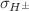 $$\sigma _{H^\pm }$$
