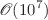$$\mathscr {O}(10^7)$$