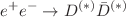 $$e^+ e^- \rightarrow D^{(*)} {{\bar{D}}}^{(*)}$$