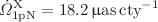 $${\dot{\Omega }}_\mathrm {1pN}^\mathrm {X} = 18.2\,\upmu \mathrm {as\,cty}^{-1}$$