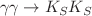 $$\gamma \gamma \rightarrow K_SK_S$$