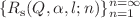$$\{R_{\text {s}}(Q,\alpha ,l;n)\}^{n=\infty }_{n=1}$$