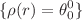 $$\{\rho (r)=\theta _0^0\}$$