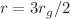 $$r=3r_g/2$$