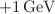 $$+1 \,{\text {GeV}} $$