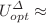 $$U^\varDelta _{opt}\approx $$