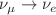 $$\nu _{\mu }\rightarrow \nu _{e}$$