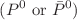 $$(P^{0} \text { or } {\bar{P}}^{0})$$