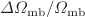 $$\Delta \Omega _{\text {mb}}/\Omega _{\text {mb}}$$