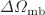 $$\Delta \Omega _{\text {mb}}$$
