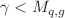 $$\gamma < M_{q,g}$$