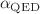$$\alpha _\mathrm{QED}$$