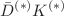 $${\bar{D}}^{(*)}K^{(*)}$$
