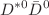$$D^{*0 } {\bar{D}}^0$$