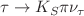 $${\tau \rightarrow K_S\pi \nu _\tau }$$