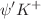 $$\psi ^\prime K^+$$