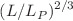$$(L/L_P)^{2/3}$$
