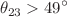 $$\theta _{23} > 49^\circ $$