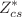$$Z^*_{cs}$$