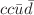 $$cc\bar{u}\bar{d}$$
