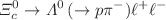 $$\Xi _c^0\rightarrow \Lambda ^0\,(\rightarrow p \pi ^-)\ell ^+\ell ^-$$