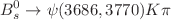 $$B^{0}_{s}\rightarrow \psi (3686,3770)K \pi $$