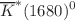 $$\overline{K }^{*}(1680)^{0}$$