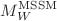 $$M_W^{\mathrm {MSSM}}$$