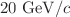 $$20\ {\mathrm {GeV}}/c$$