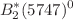 $$B^{*}_{2}(5747)^{0}$$