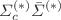 $$\Sigma ^{(*)}_c{\bar{\Sigma }}^{(*)}$$