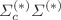 $$\Sigma ^{(*)}_c\Sigma ^{(*)}$$