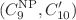 $$(C_9^{\textrm{NP}}, C_{10}^{\prime } )$$