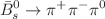 $${\bar{B}}_{s}^{0} \rightarrow \pi ^+\pi ^{-}\pi ^{0}$$