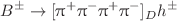$${{B} ^\pm } \rightarrow [{{\uppi } ^+} {{\uppi } ^-} {{\uppi } ^+} {{\uppi } ^-} ]_{D} h^\pm $$