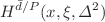 $$H^{{\bar{d}}/P}(x,\xi ,\Delta ^2)$$