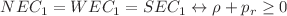 $$NEC_1=WEC_1=SEC_1\leftrightarrow \rho +p_{r}\ge 0$$