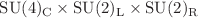 $$\text {SU}(4)_{\textrm{C}} \times \text {SU}(2)_{\textrm{L}} \times \text {SU}(2)_{\textrm{R}}$$